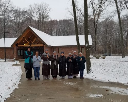 snow rest stop
